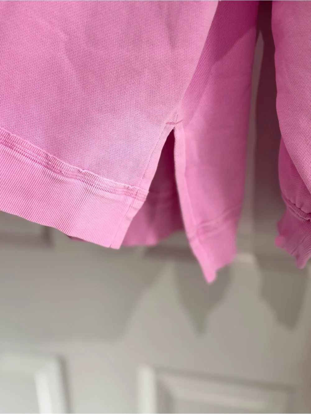 PINK Victoria's Secret Pink Half-Zip Hoodie Pullover Oversized - Picture 6 of 12